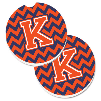 Ceramic Round 2 Piece Car Coaster Set