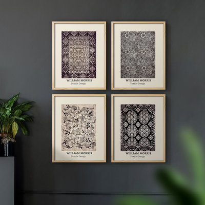 William Morris XI Framed Print - Set of 4
