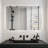 Rectangular Backlit Mirror Bathroom