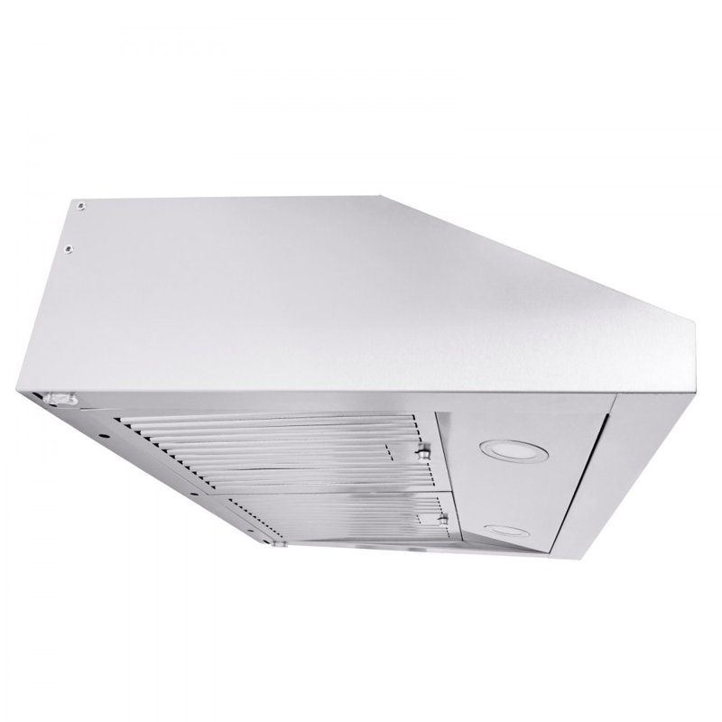 Under Cabinet Range Hood, Dual Motors Ductless Kitchen Stove Vent, Stainless Steel Permanent Filter with 3-Speed Exhaust Fan, 2 Baffle Filters, LED Lights, Touch Control Panel, Silver (30 inch)
