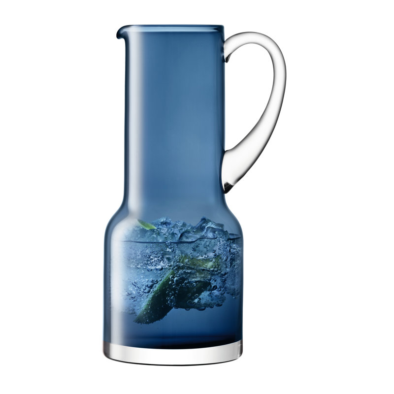 Utility 33.8oz. Glass Pitcher, Sapphire