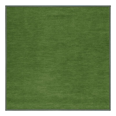 Tapis vert uni lavable à la machine