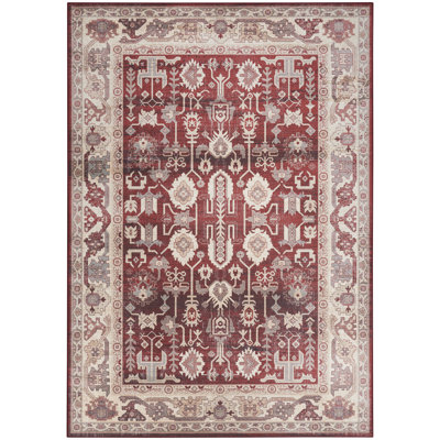 Vintage Performance Red Area Rug
