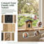 Mangeoire d'oiseaux en bois Visiogear Smart avec caméra HD - Toit classique Spire