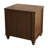 Walnut Tone 21.65" Wide Fluted Nightstand, Mid-Century 3-Drawer Wooden Bedside End Table-2120705141-2120705140
