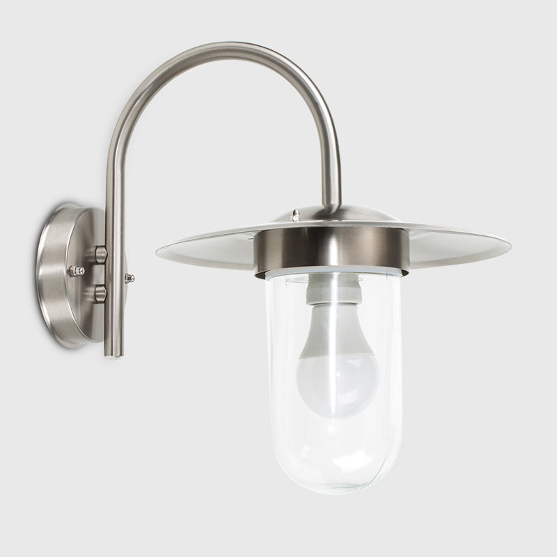 Belvoir Silver/Transparent Outdoor Barn Light