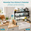 Over Sink Dish Drainer Rack 2 Tier, Drying Rack with Utensil Holder