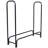  Beid Outdoor Steel Firewood Log Rack with Protective PVC Cover - 4' - 850-lb Capacity-845048333