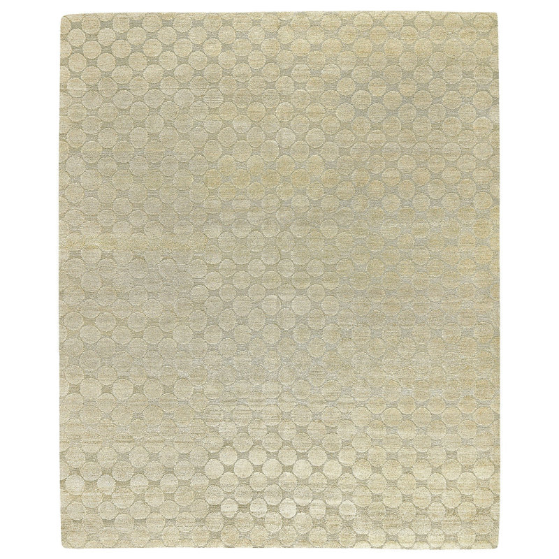 Pure Textures Hand Knotted Geometric Area Rug, Rectangle 8' x 10'