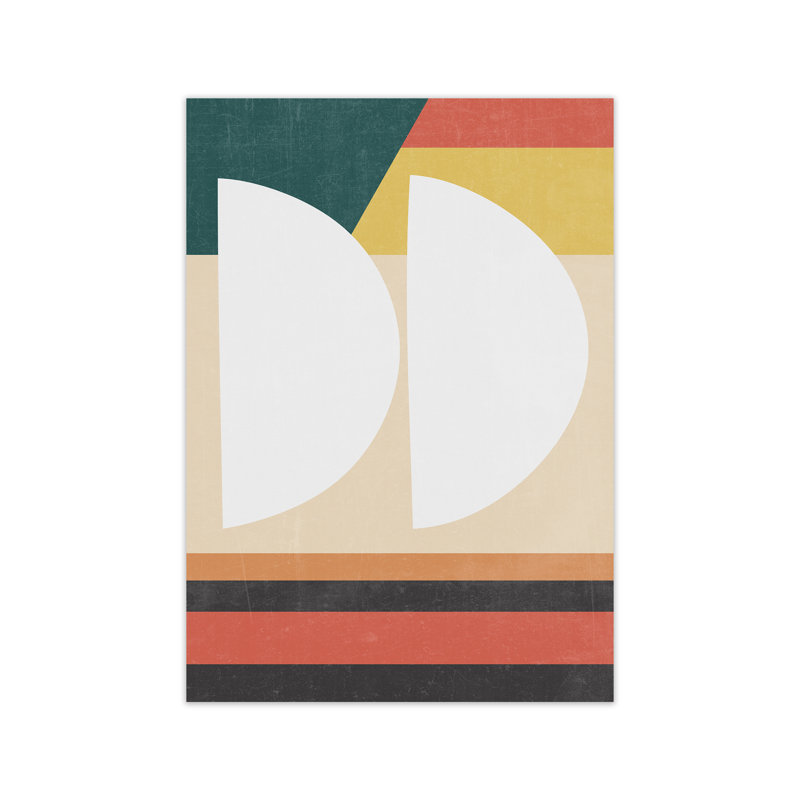 Mid Century Modern Art A - Print, No Frame, 30cm H x 21cm W x 1cm D