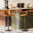 Swivel Upholstered Adjustable Height Counter Stool with Metal Frame-97865832