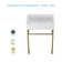 Kichae 16.5'' Ceramic Rectangular Bathroom Sink with Overflow