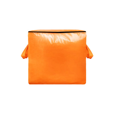  Grands sacs de rangement pour vêtements, organisateurs et rangement de garde-robe robustes, contenants de rangement pliables pour couverture, édredon, oreiller, literie (orange)