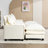 Sectional Sofa With Two USB Ports And Two Cup Holders, Upholstered Sofa With Two Removable Ottoman-510472133