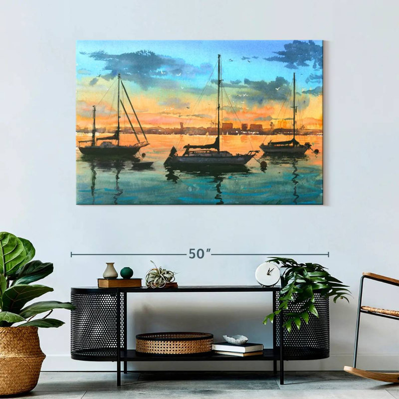 Mehar San Diego Harbor, 32" H x 48" W