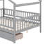 Full Size Wooden House Bed With Two Drawers-2147075569
