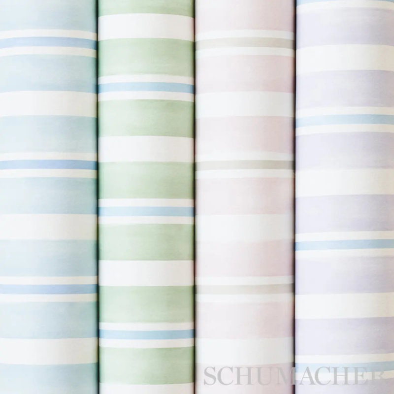 Watercolor Stripe Wallpaper, Leaf
