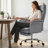 Faux Leather Executive Computer Chair Ergonomic Office Chair with footrest and Double-THick Padding Armrest-881434019
