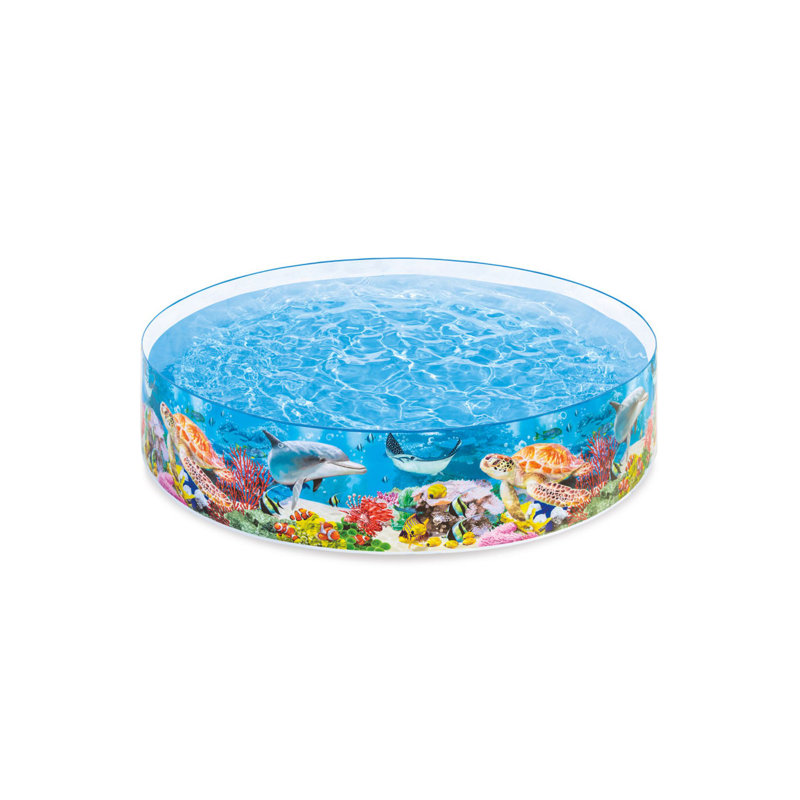 PVC Round Inflatable Pool 18'' H x 96'' W x 96'' L