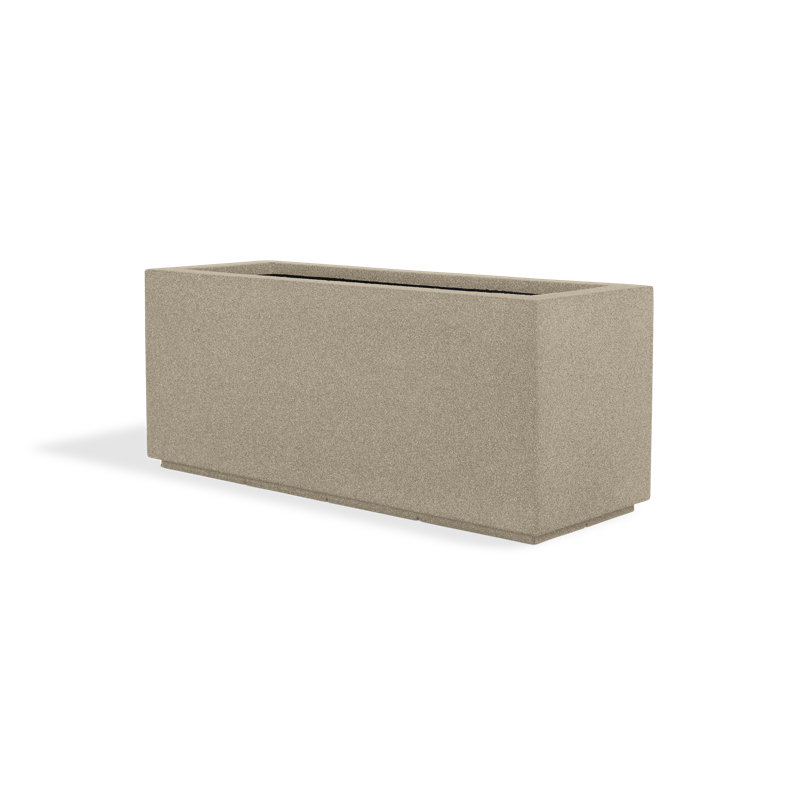 Boîte à fleurs Gita, Granit de grès, H 19 po x l 46 po x P 17 po