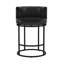 Tabouret de comptoir pivotant en similicuir 34,6 po H avec structure en métal-1509815139