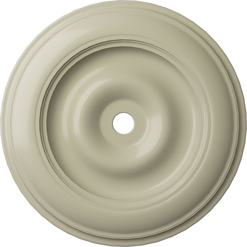 Médaillon de plafond Endurathane Classic, DO 44 1/2 po x P 4 po x P 4 po (convient aux auvents jusqu'à 8 1/4 po), Jaune clair