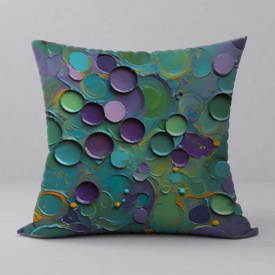 Abstract Reversible Throw Pillow
