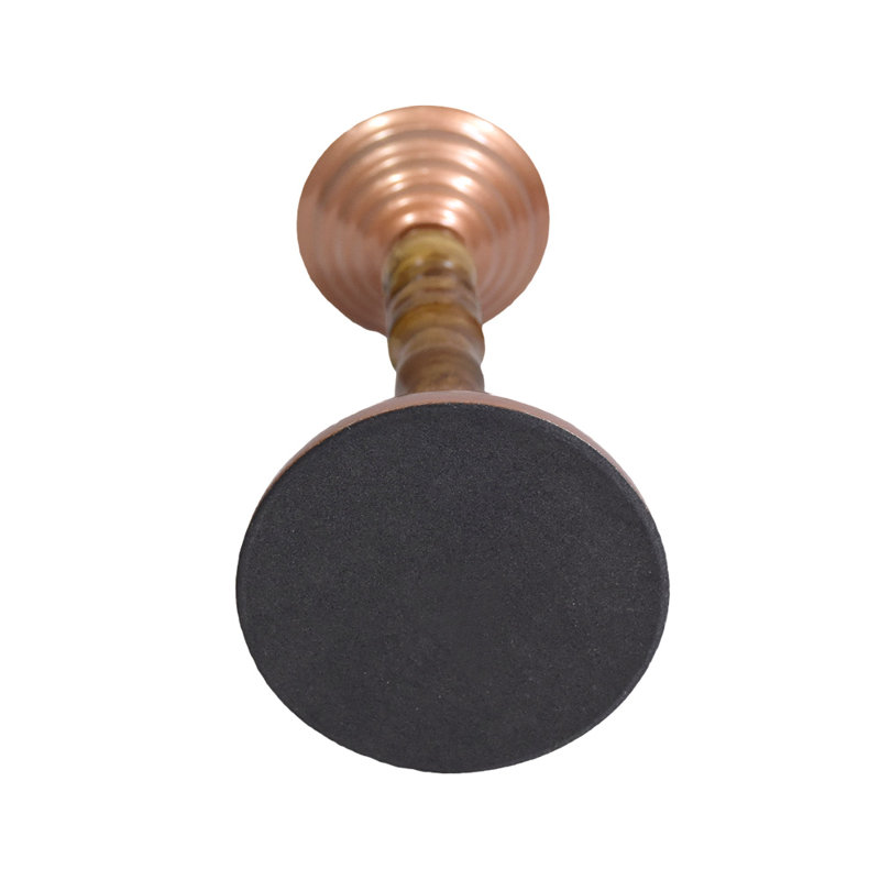 9'' H Tabletop Candlestick, Bronze, 9" H x 3.7" W x 3.7" D
