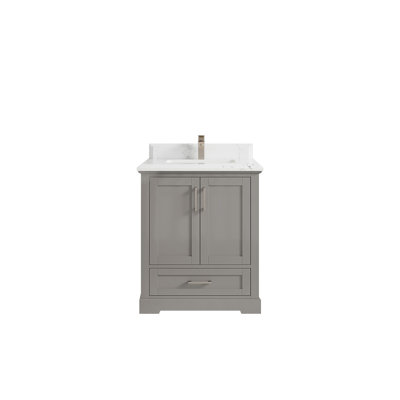 Boston 30 po X P 22 po D Meuble-lavabo simple en peau d'éléphant