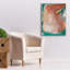  «Coralline 1» par Alicia Ludwig, art mural sur toile, 26 po x 34 po