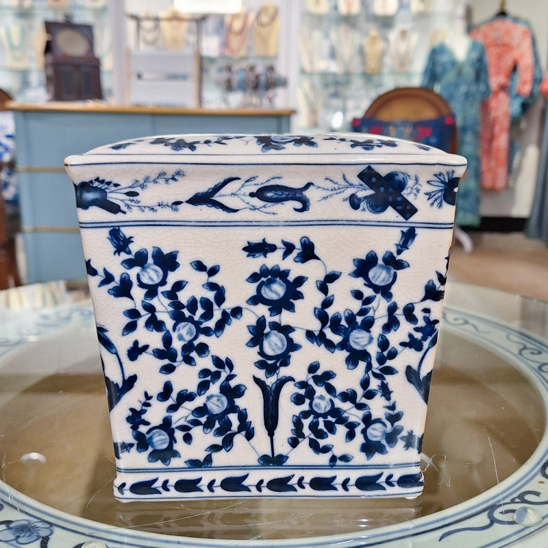 Couvre-boîte pour papier-mouchoirs en porcelaine