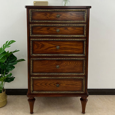 Retro Style Entrance Cabinet In Living Room Accent Chest