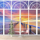 Window View Nature Wilderness Wall Mural