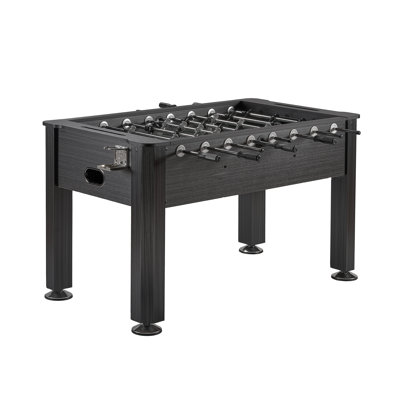 Sport Squad 56” Foosball Table - Adult Size Soccer Table - MDF Wood Dark Grey Foosball Table