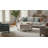 Kingstowne Reclaimed Solid Mango Wood Hexagon Coffee Table – Hand Carved Distressed White