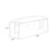 Banc de chambre en cuir gris avec banc d'entrée-111994910