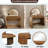 Makeup Vanity Table With Touch Screen Lighted Mirror And Drawer