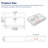18'' x 12'' White Rectangular Ceramic Wall Mount Bathroom Sink with Faucet Hole