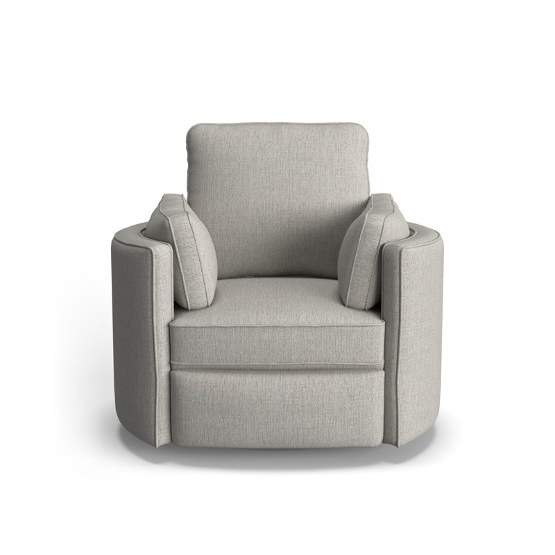 Fauteuil inclinable Vedika, Chenille Radical Dove Performance, Manuel