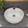 Alfi Brand 19.13'' White Porcelain Circular Bathroom Sink with Overflow