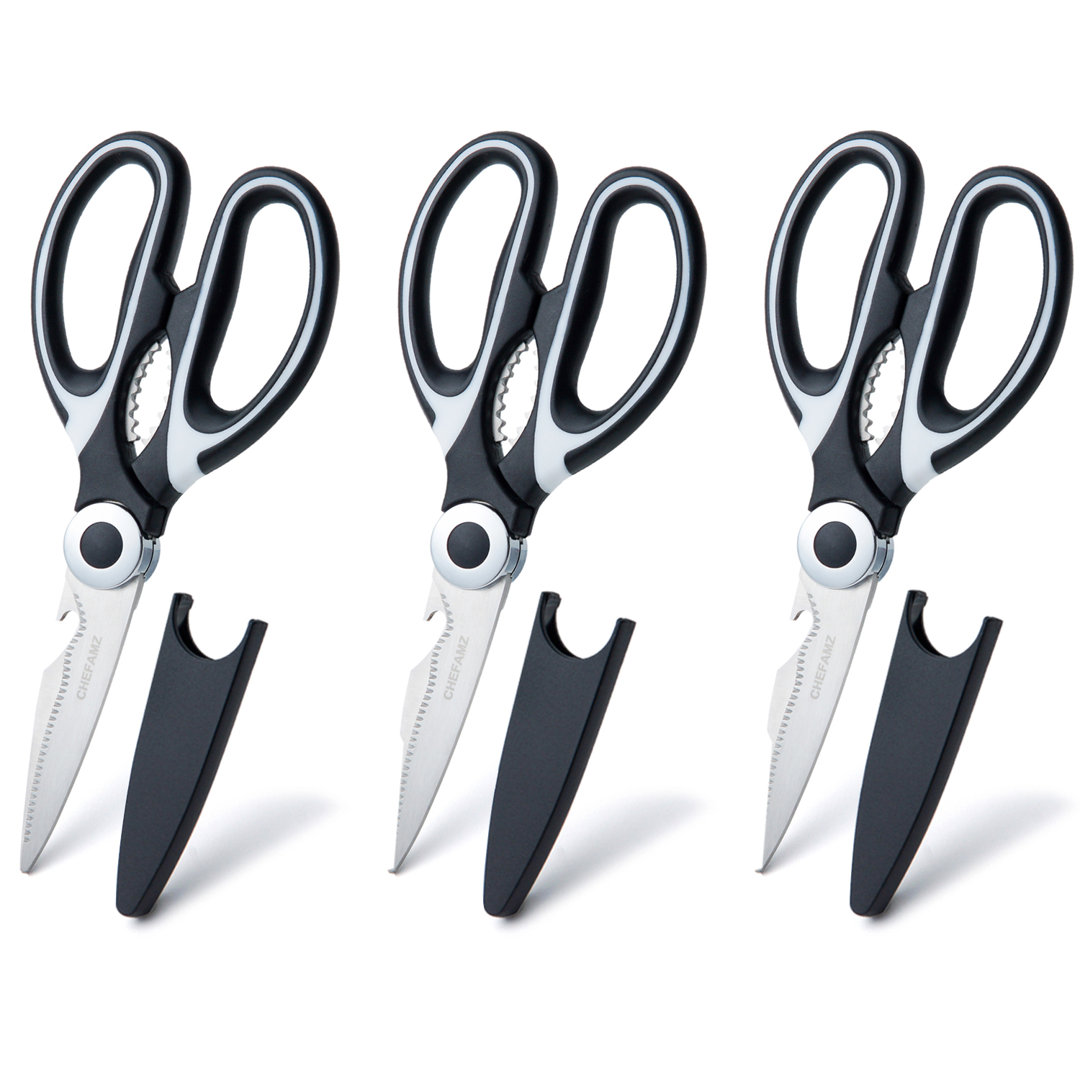 CHEFAMZ All-Purpose Kitchen Scissors CHEFAMZ