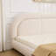 Lit plateforme tapissier courbé moderne avec tête de lit arrondie Modern-757114341