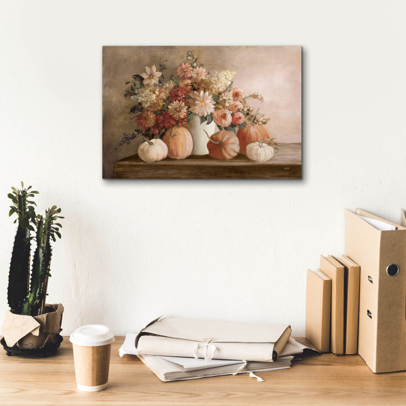 Art mural sur toile Epic Graffiti «Harvest Bouquet Pomegranate» par Julia Purinton, H 12 po x l 18 po x P 0,75 po
