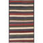 Tapis rayé en laine Kilim 5 x 8
