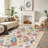 Machine Washable Non-Slip Oriental Area Rug Beige/Yellow/Orange-1491462953