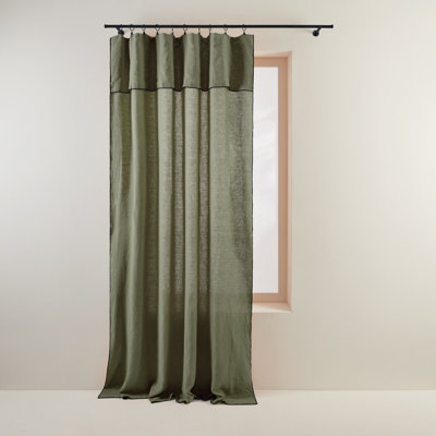 Carlina Linen Curtain Single Panel
