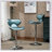 Masaccio Upholstery Airlift Adjustable Swivel Barstool with Chrome Base, Set of 2-458818466