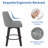 George Oliver Loriell Swivel Counter Stools with Solid Wood Frame-618140947-618140948-618140949
