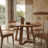 47.2" Solid Wood Round Dining Table