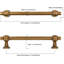 Paquet de 10 boutons d'armoire - Quincaillerie d'armoire de cuisine robuste en métal solide pour tiroirs, commodes, armoires - Antirouille et facile à installer-113575437-113575440